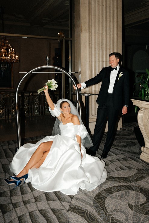 A Candlelit White and Gold Wedding at One King West