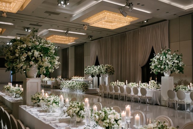 A Lush White Floral Wedding at Chateau Le Parc