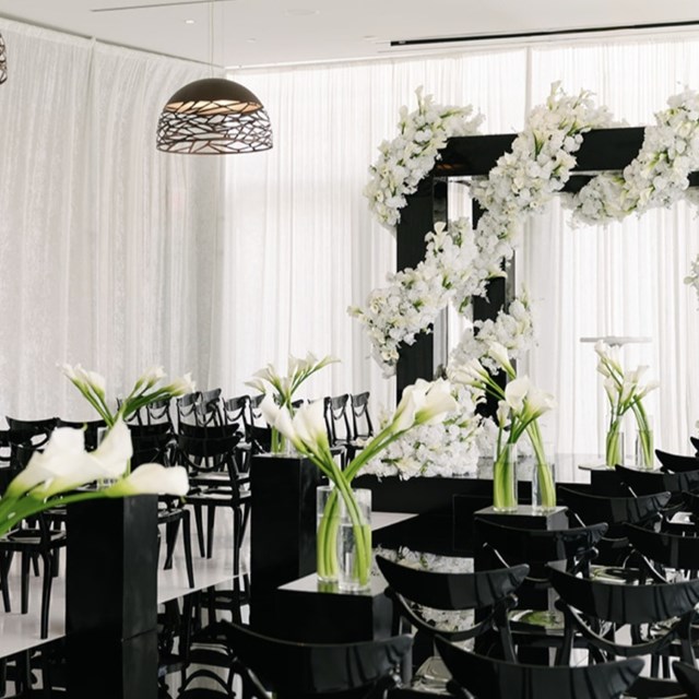 A Modern Monochrome Wedding Under Glass at Hotel X Toronto