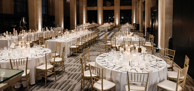 A Candlelit White and Gold Wedding at One King West