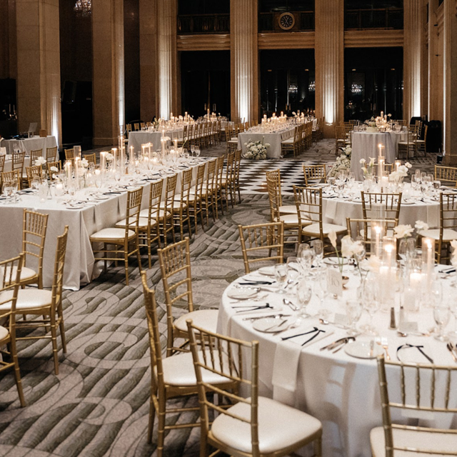 A Candlelit White and Gold Wedding at One King West