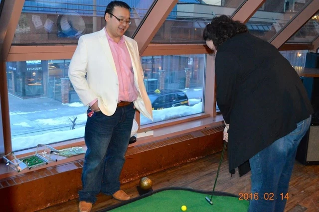 Even snow can't stop her from putting