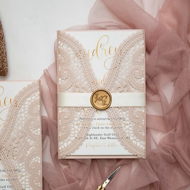 Laser Cut Wrap Invite