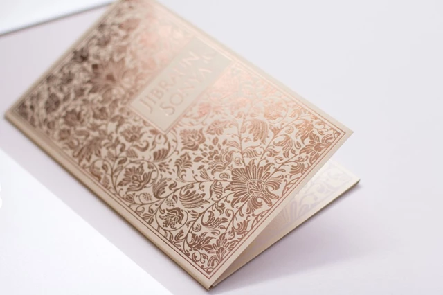 Rosegold foil floral design