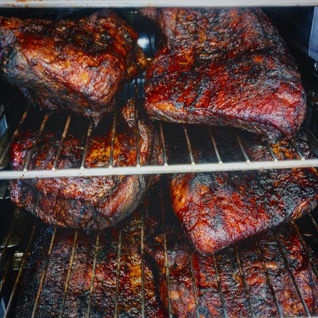 14 hour slow smoked beef, seasoned with the best southern style Las Cruces BBQ Rub.