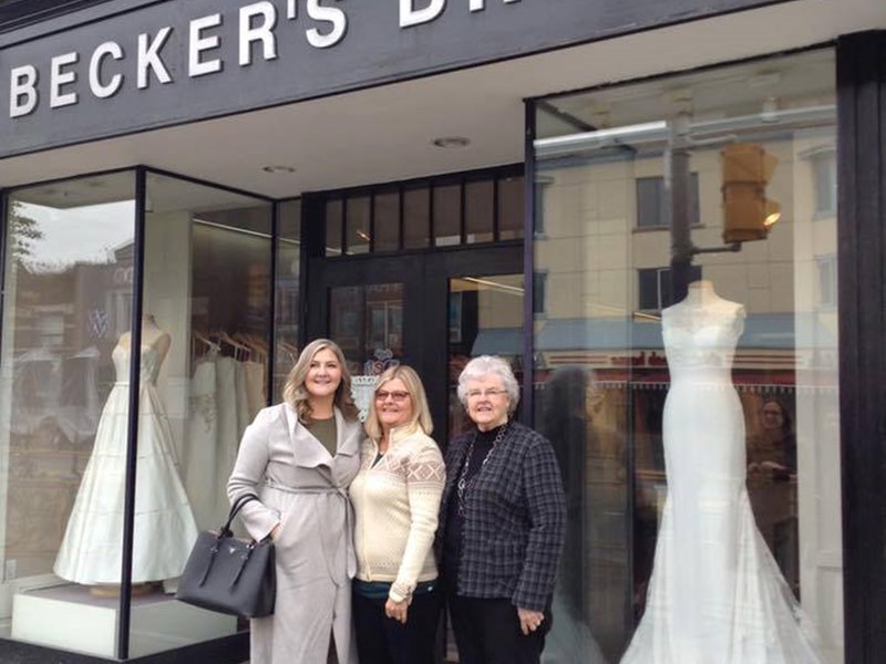 Becker's Bridals opened in 1944, we are pround to be serving generations of brides.
