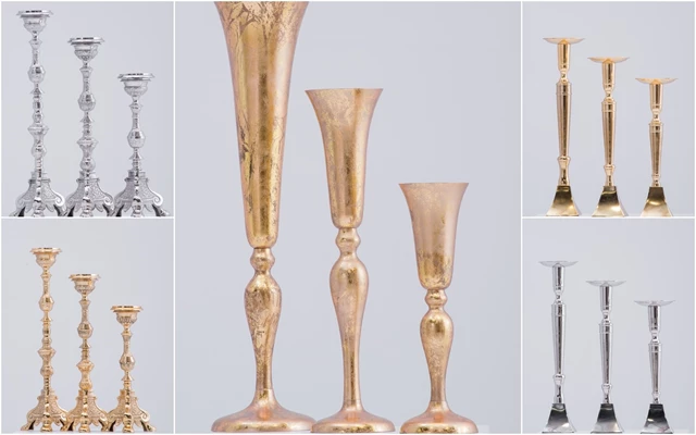 Metal Vases & Candle Holders