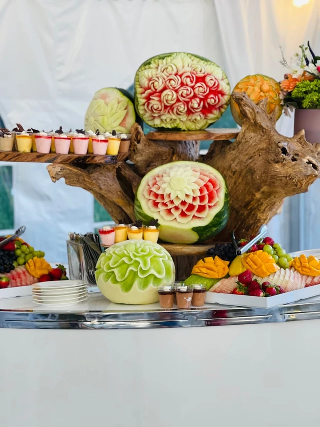 Fruit Carving Display