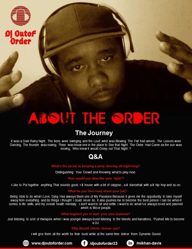 DJ Outof Order Music, Brampton