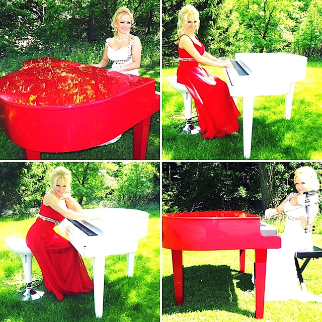 Red & White Electric Pianos