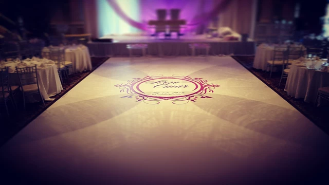 Custom Floor Wrap with Full Colour Monogram