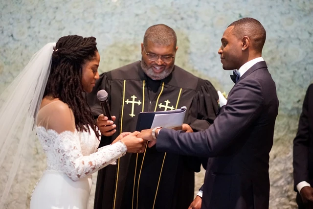 Lovely couple. beautiful wedding.