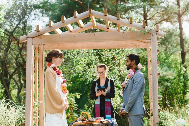 Outdoor wedding ceremony