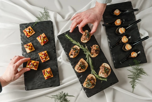 Selection of canapes
