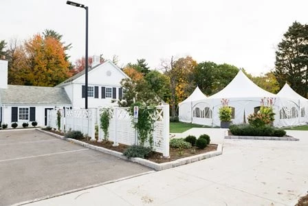 View of Tent and Coach House