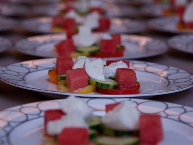 Rings Plates with Watermelon & Feta Salad