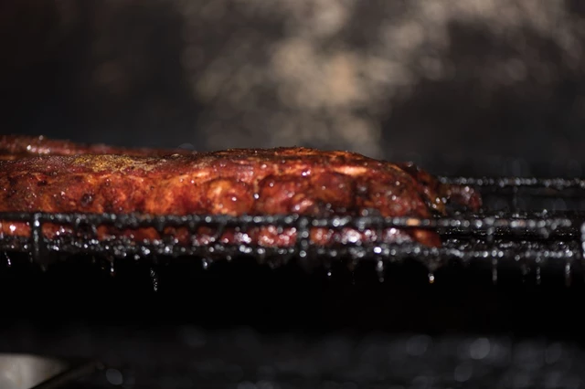 Ribs in the Smoker