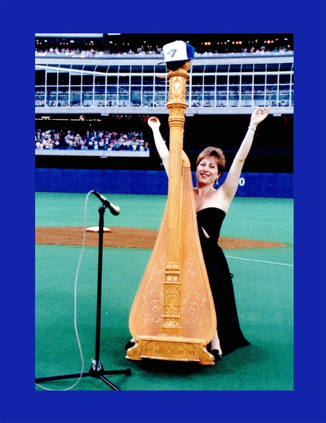Joanna playing National Anthems for the Toronto Blue Jays