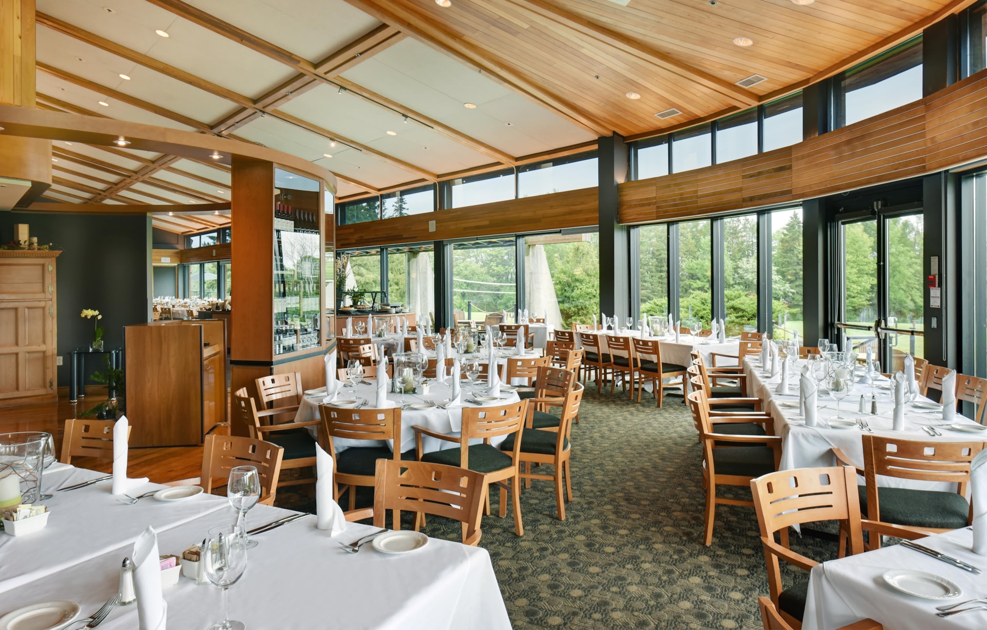 Retreat and conference center dining room