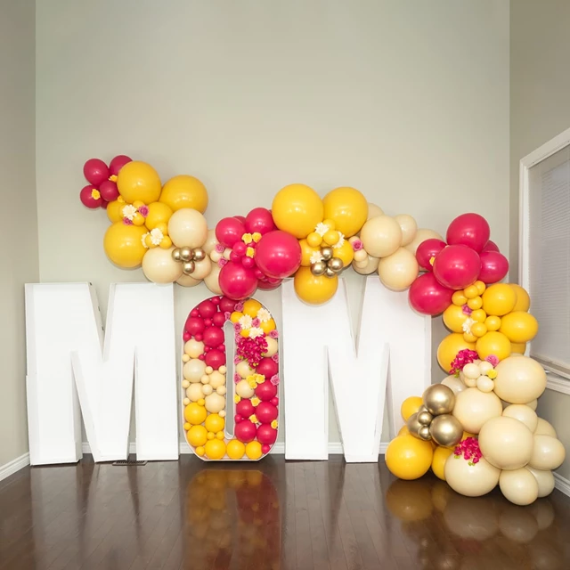 Garland with Mosaic Letters