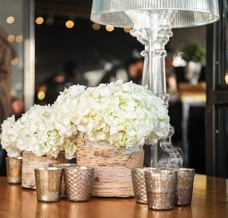 Birch Vases and Mercury Votives