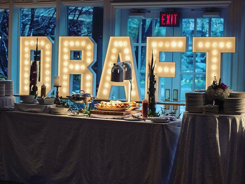 Scotiabank's ProAm Draft, DRAFT, Marquee Letters