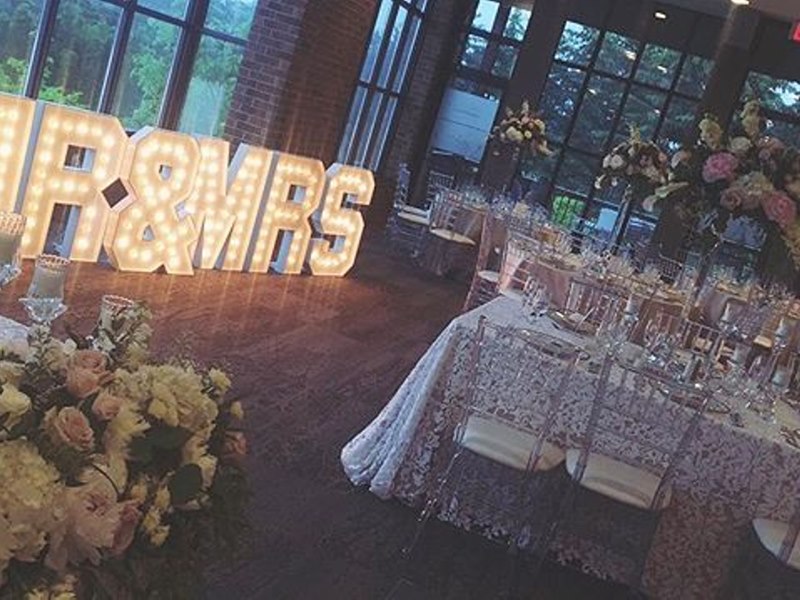 Wedding Display, MR&MRS, Marquee Letters