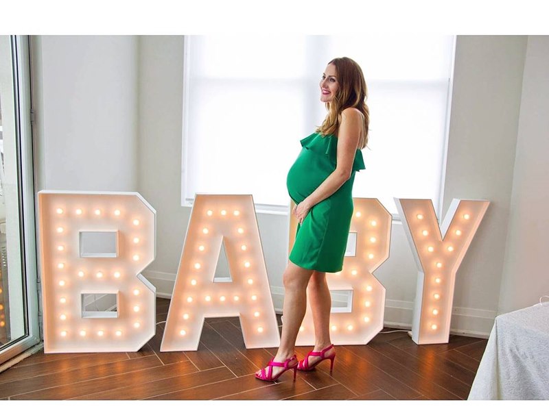 Baby Shower, BABY, Marquee Letters