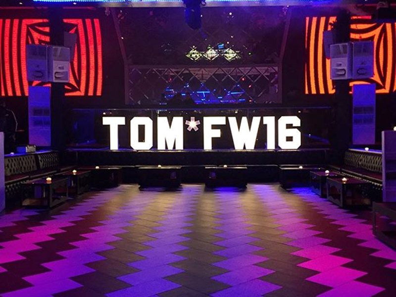 Toronto Men's Fashion Week Opening Event, TOM*FW16, Marquee Letters