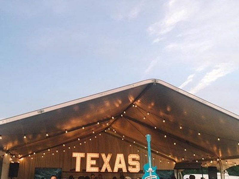 NXNE Festival for Texas Tourism, TEXAS, Marquee Letters