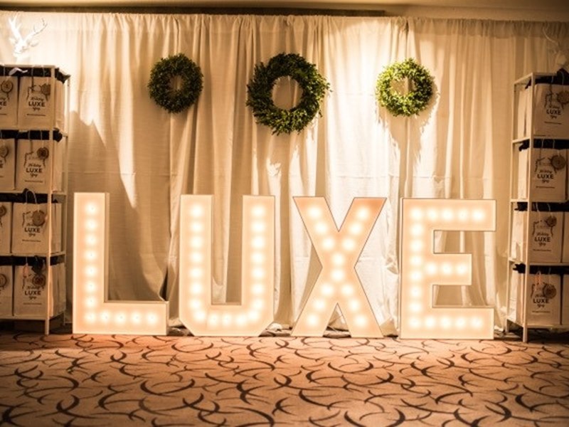 Xmas Market Display, LUXE, Marquee Letters