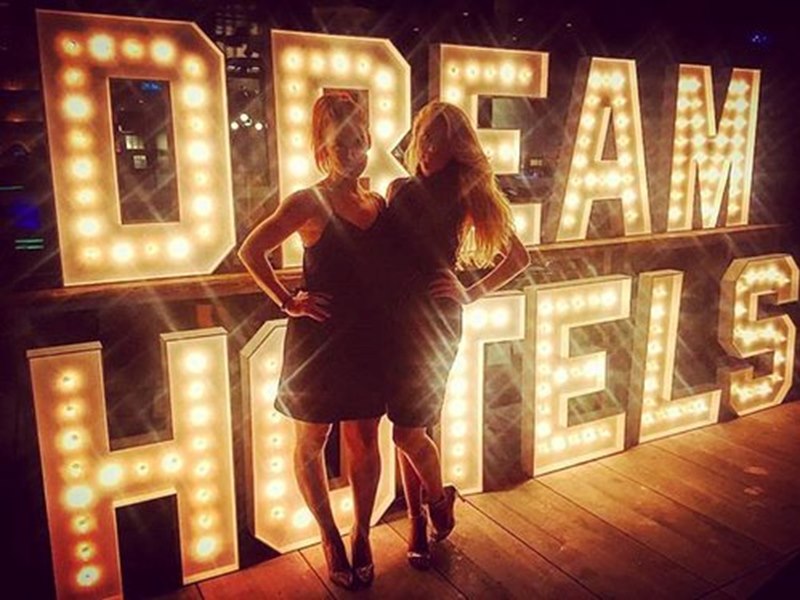 TIFF Event for Dream Hotels, Marquee Letters