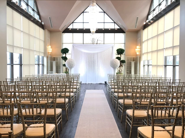 wedding ceremony in the MG Atrium