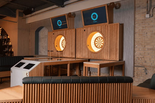 Oche King West in Toronto - Gaming Booths