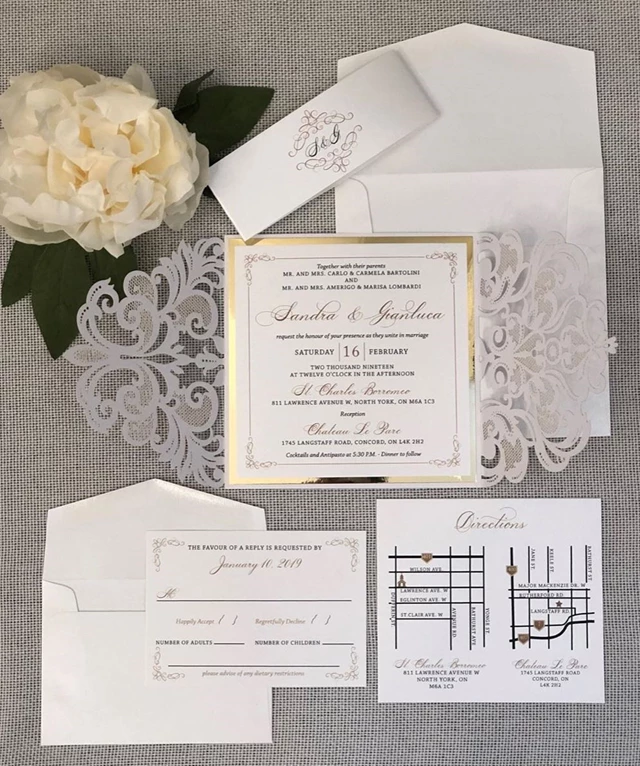 Laser Cut Invitation Suite