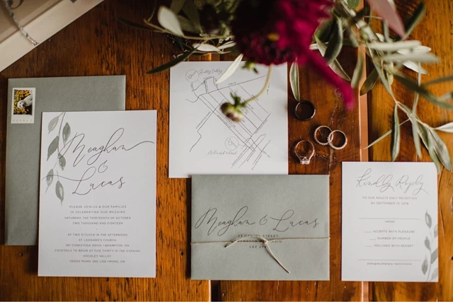 Custom Stationery Suite with Hand Lettered Copy