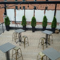 Complimentary patio rental