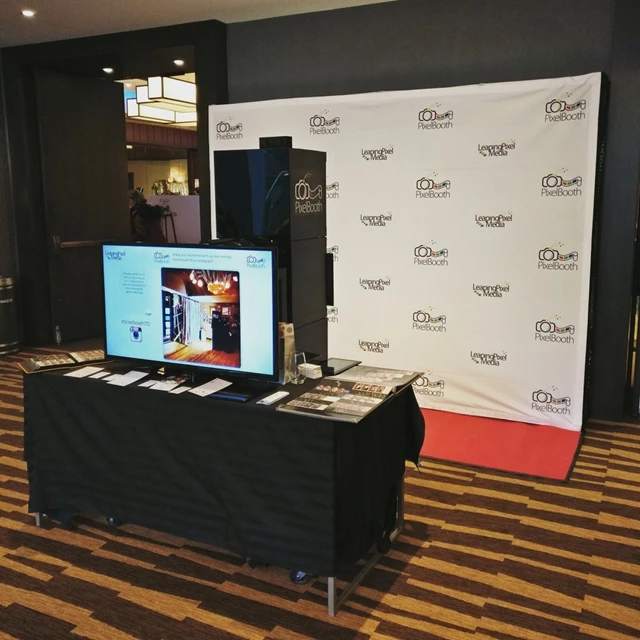 Our open-air photo booth setup