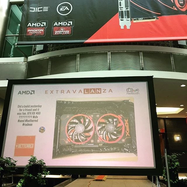 Our PixelShow feature can also be broadcast on the big screen!