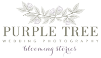 Purple Tree Wedding Photography Title