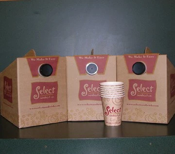 Boxed Hot Tea and Coffee: Serves 8-10, comes with sugar, cream, milk, sweetener, cups, lids and stir sticks.