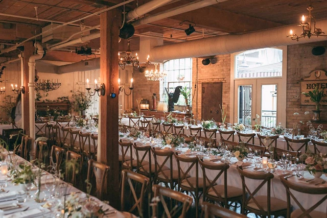 Rustic Wedding Reception at The Fifth & Terrace