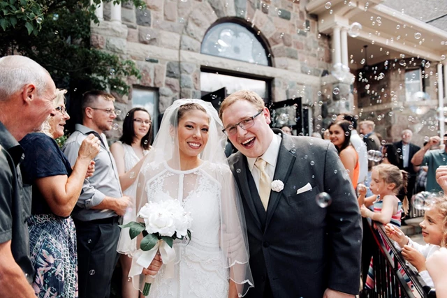 Church Ceremony Bubble Exit