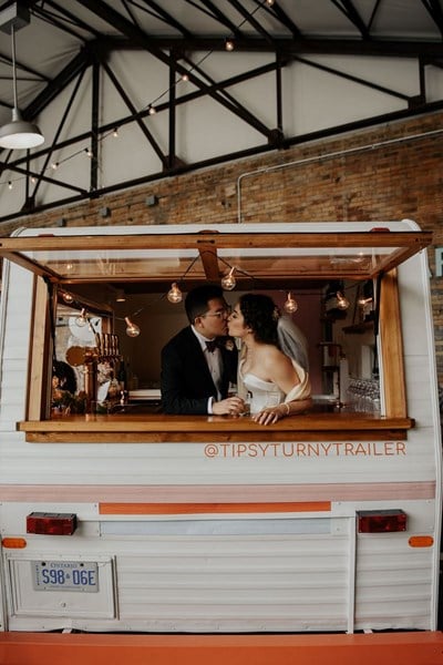 Carousel images of Tipsy Turny Trailer Mobile Bar
