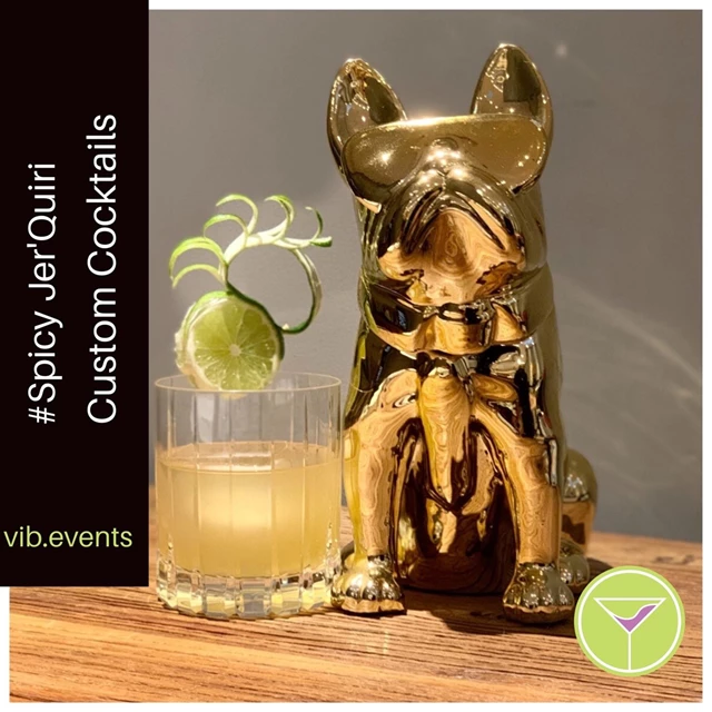 Introducing VIB’s Cocktail of the Month for February: As we dream of sandy beaches & sunny days...VIB brings you a cocktail that will transport you right to the beaches of Jamaica with the heart warming smells of Jamaican Jerk cooking on the beach! “Spicy Jer’Quiri” Made with Aged Rum, Jerk Spice Syrup & Lime Juice finished off with a Hellfire Tincture.