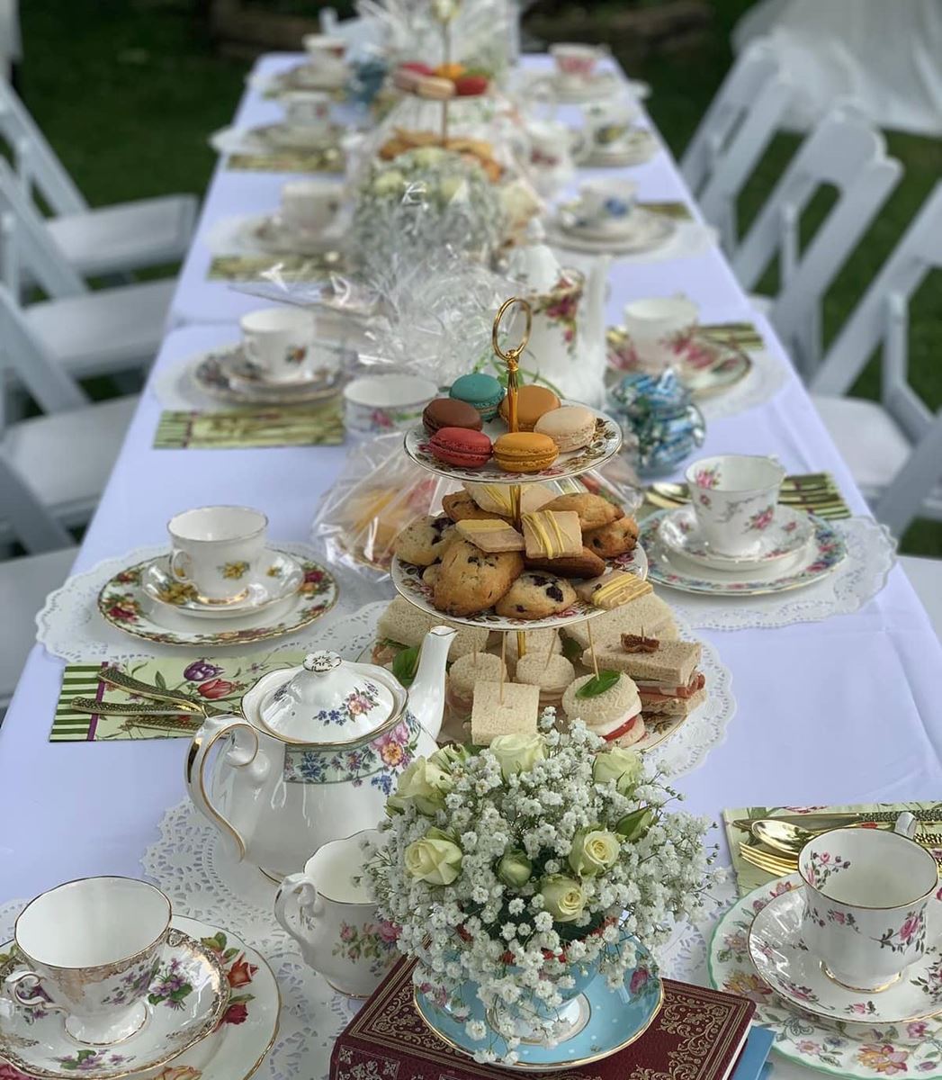 Vintage Tea Party Rentals Posts Aurora, Tableware Rental